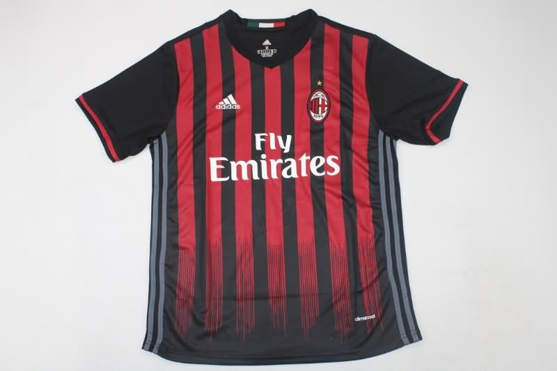 AC Milan Soccer Jersey Home Retro Replica 2016/17