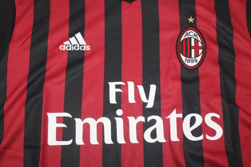 AC Milan Soccer Jersey Home Retro Replica 2016/17