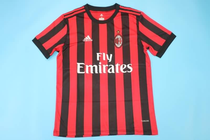 AC Milan Soccer Jersey Home Retro Replica 2017/18