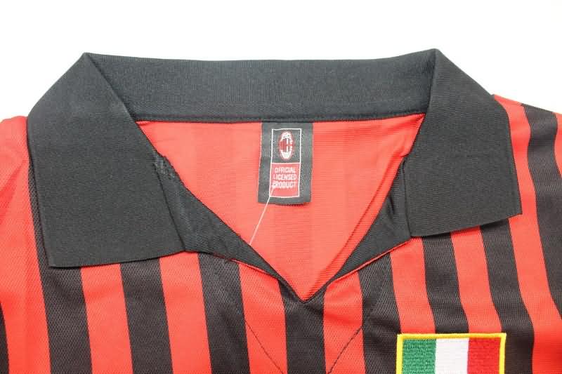 AC Milan Soccer Jersey Home Retro Replica 1963