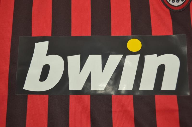 AC Milan Soccer Jersey Home Long Sleeve Retro Replica 2007/08