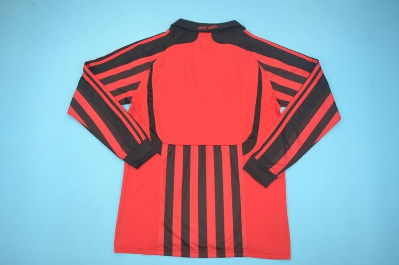 AC Milan Soccer Jersey Home Long Sleeve Retro Replica 2007/08