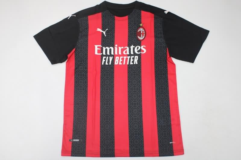 AC Milan Soccer Jersey Home Retro Replica 2020/21