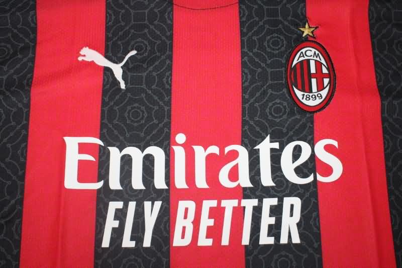 AC Milan Soccer Jersey Home Retro Replica 2020/21
