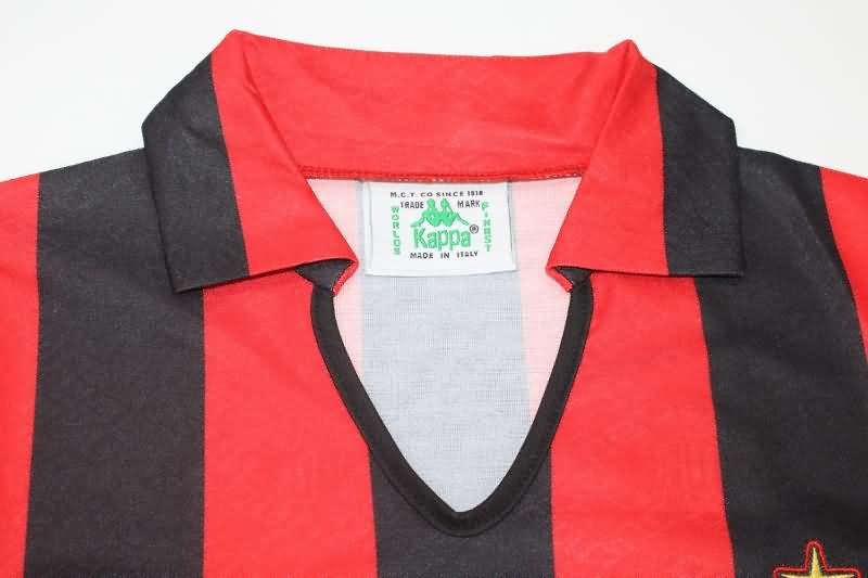 AC Milan Soccer Jersey Home Long Sleeve Retro Replica 1989/90