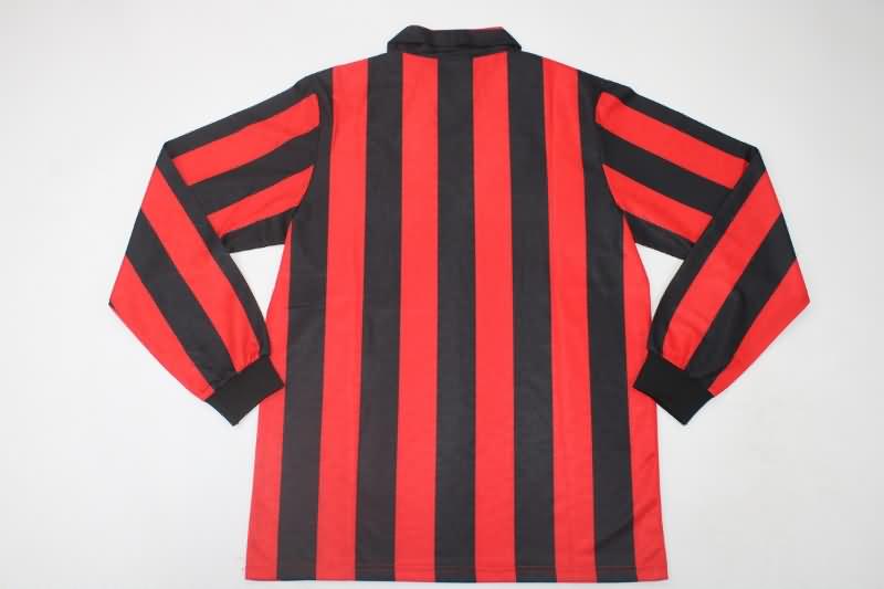 AC Milan Soccer Jersey Home Long Sleeve Retro Replica 1989/90