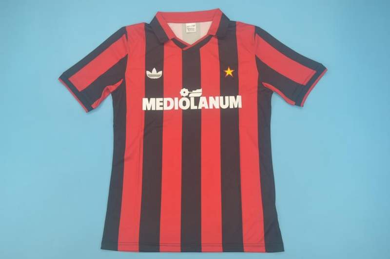 AC Milan Soccer Jersey Home Retro Replica 1991/92