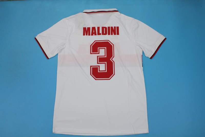 AC Milan Soccer Jersey Away Retro Replica 1993/94