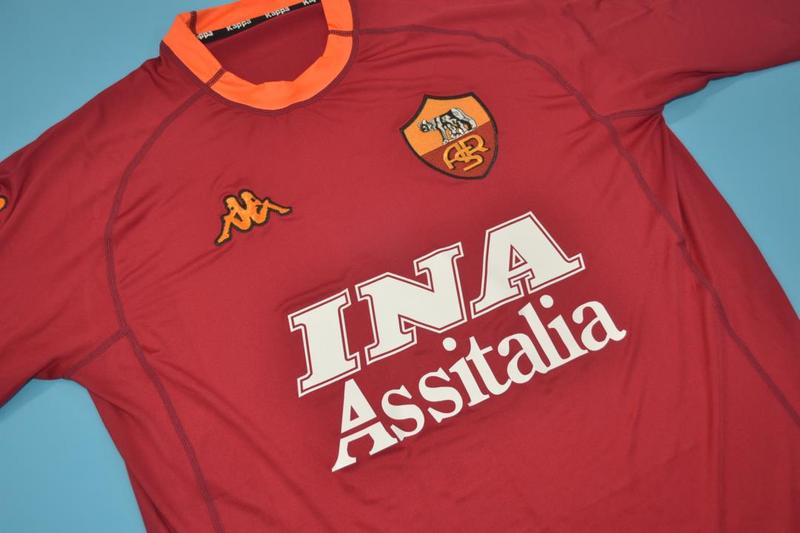 AS Roma Soccer Jersey Home Retro Replica 2000/01