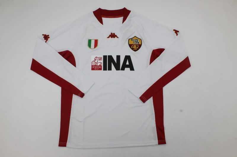 AS Roma Soccer Jersey Away Long Retro Replica 2001/02