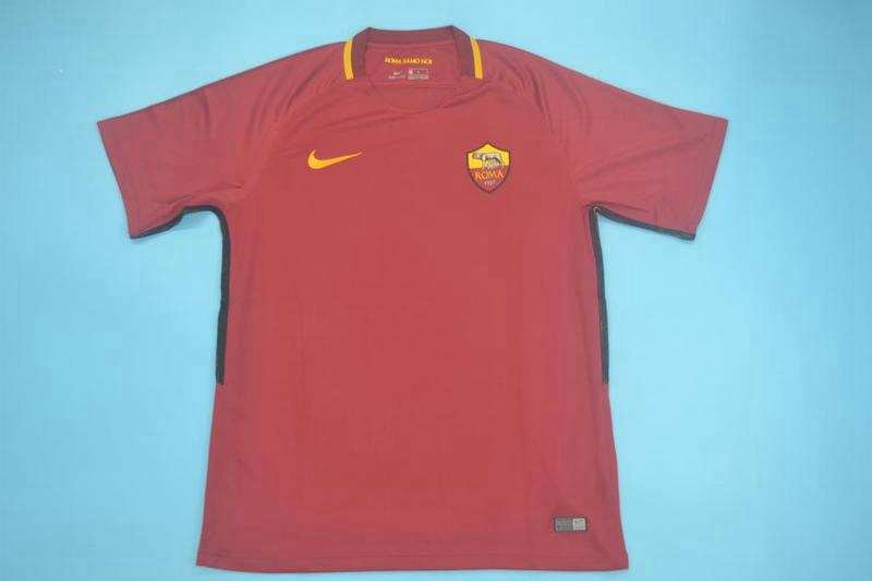 AS Roma Soccer Jersey Home Retro Replica 2017/18