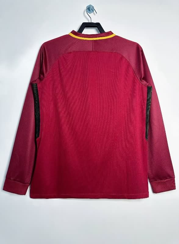 AAA Quality AS Roma 2017/18 Home Long Sleeve Retro Soccer Jersey