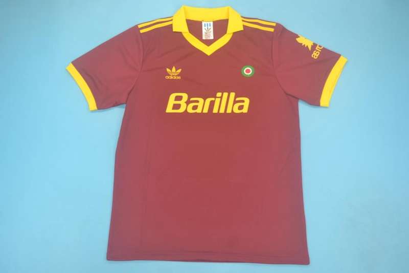 AS Roma Soccer Jersey Home Retro Replica 1991/92