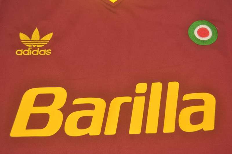 AS Roma Soccer Jersey Home Retro Replica 1991/92