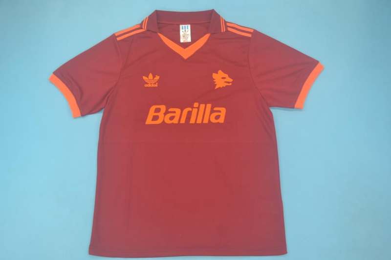 AS Roma Soccer Jersey Home Retro Replica 1992/94