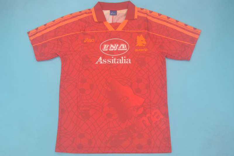 AS Roma Soccer Jersey Home Retro Replica 1995/96