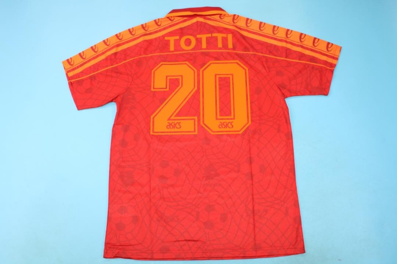 AS Roma Soccer Jersey Home Retro Replica 1995/96