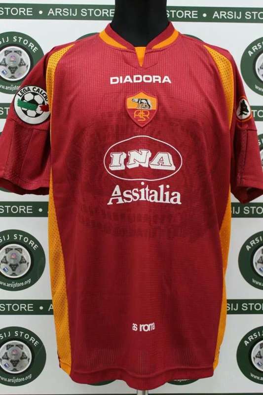 AS Roma Soccer Jersey Home Retro Replica 1997/98