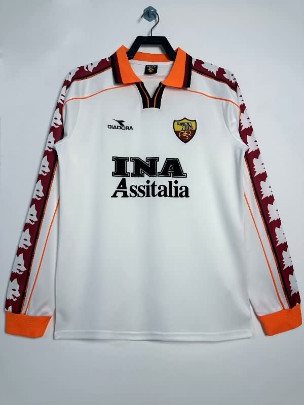 AAA Quality AS Roma 1998/99 Away Long Sleeve Retro Soccer Jersey