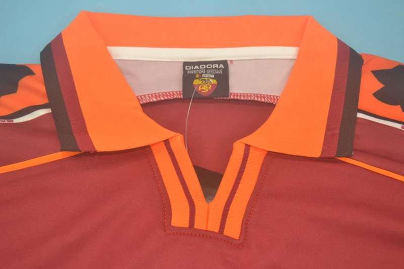 AS Roma Soccer Jersey Home Retro Replica 1998/99