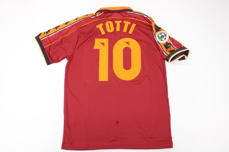 AS Roma Soccer Jersey Home Retro Replica 1998/99