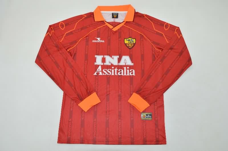 AAA Quality AS Roma 1999/00 Home Retro Long Sleeve Soccer Jersey AAA Quality AS Roma 1999/00 Home Retro Long Sleeve Soccer Jersey