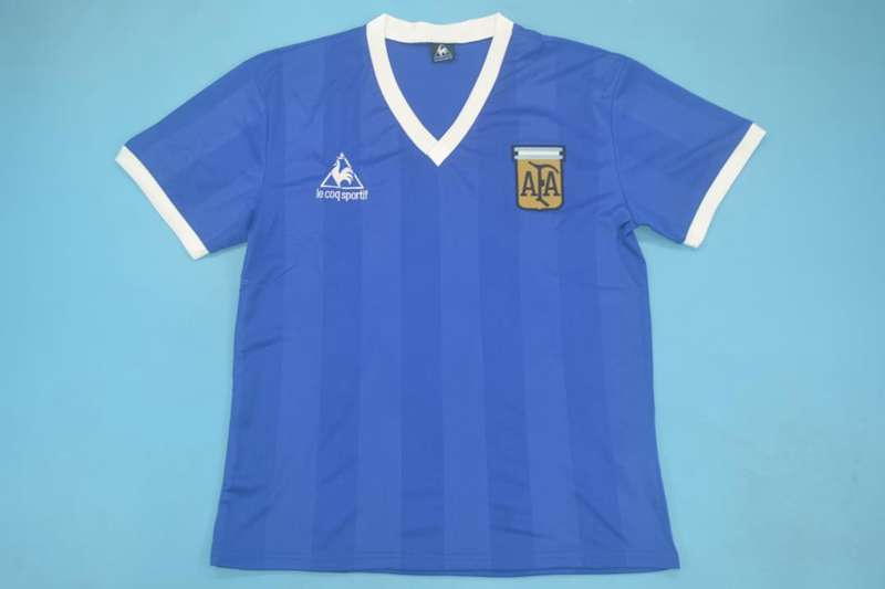Argentina Soccer Jersey Away Retro Replica 1986