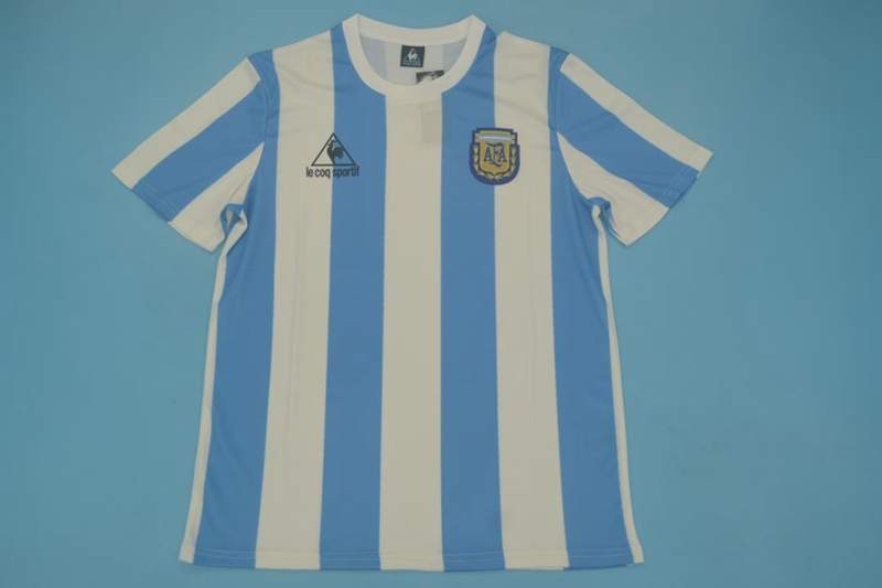 Argentina Soccer Jersey Home Retro Replica 1986