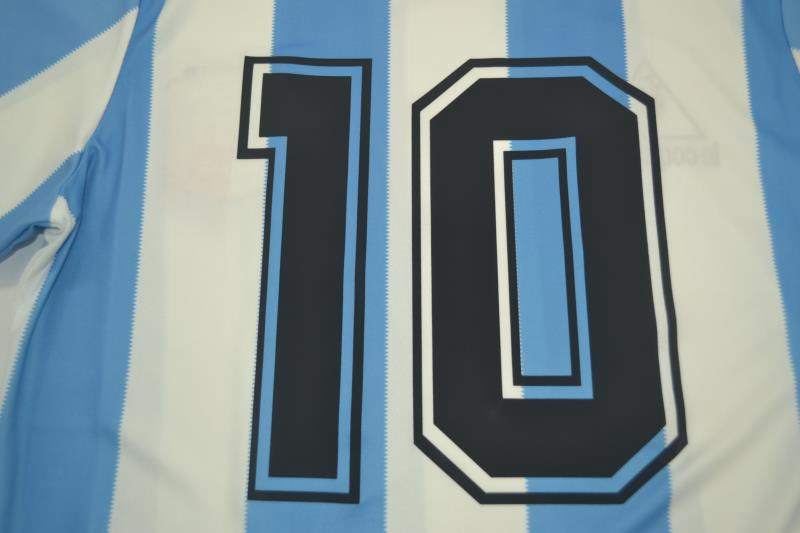 Argentina Soccer Jersey Home Retro Replica 1986