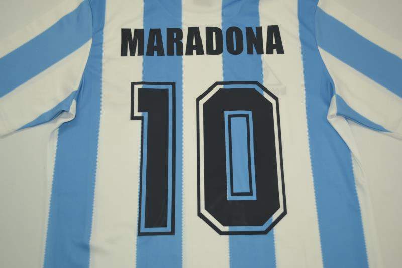 Argentina Soccer Jersey Home Retro Replica 1986