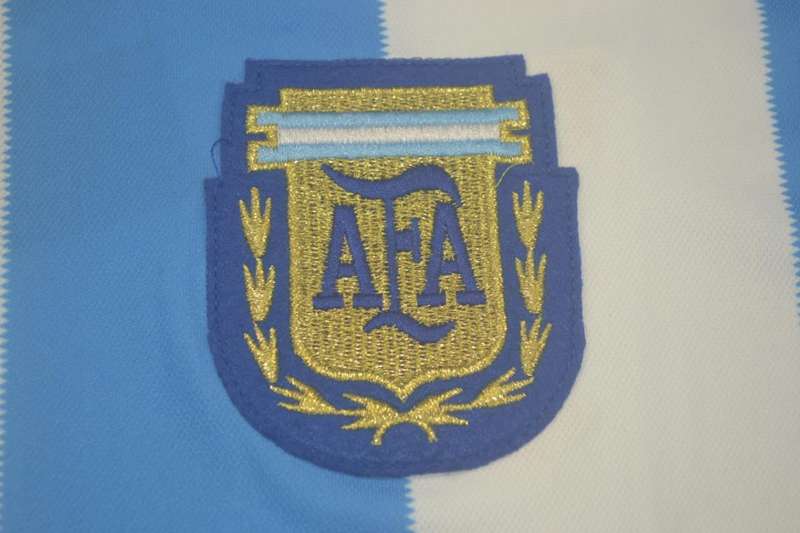 Argentina Soccer Jersey Home Long Sleeve Retro Replica 1986