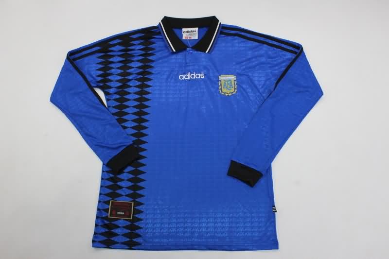 Argentina Soccer Jersey Away Retro Long Sleeve Replica 1994