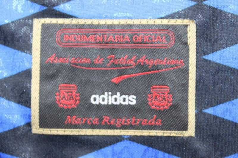 Argentina Soccer Jersey Away Retro Long Sleeve Replica 1994