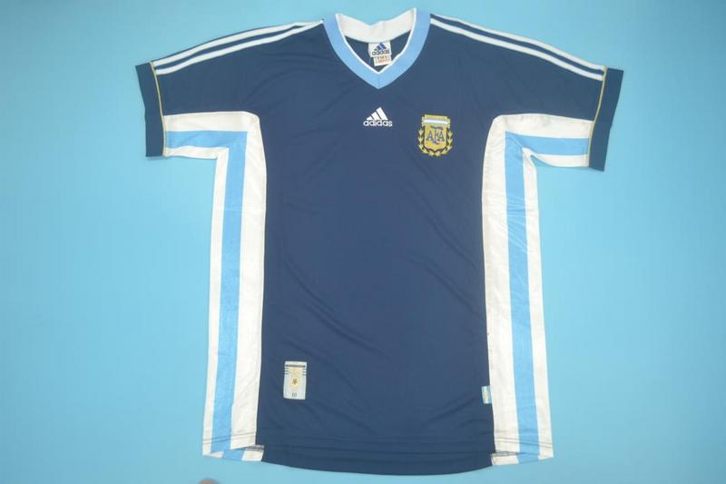 Argentina Soccer Jersey Away Retro Replica 1998
