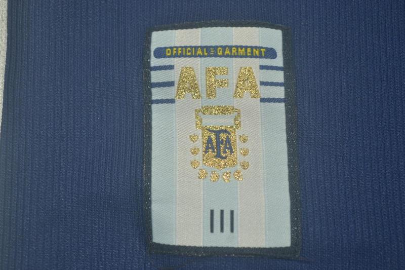 Argentina Soccer Jersey Away Retro Replica 1998