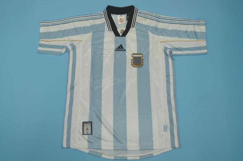 Argentina Soccer Jersey Home Retro Replica 1998