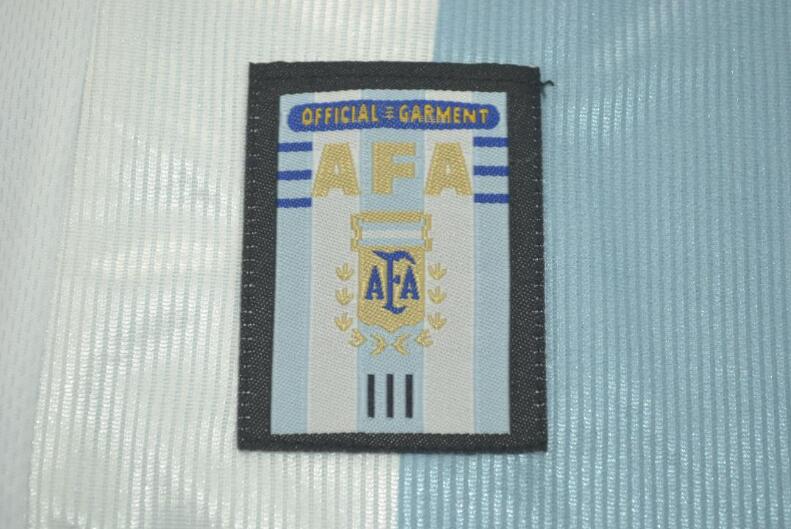 Argentina Soccer Jersey Home Retro Replica 1998