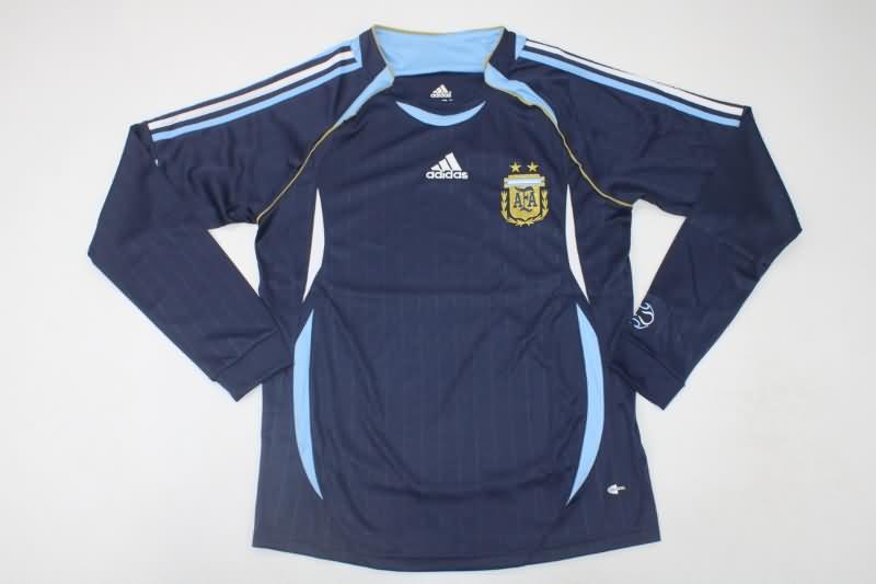 Argentina Soccer Jersey Away Long Sleeve Retro Replica 2006