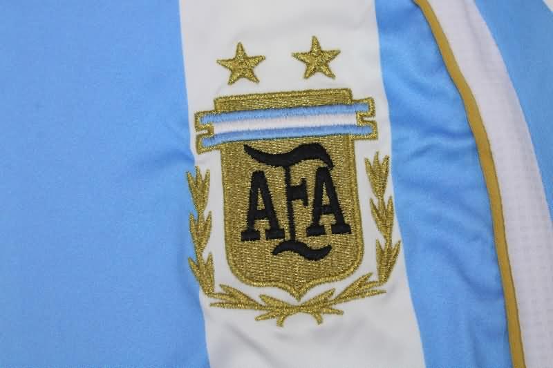 Argentina Soccer Jersey Home Long Sleeve Retro Replica 2006