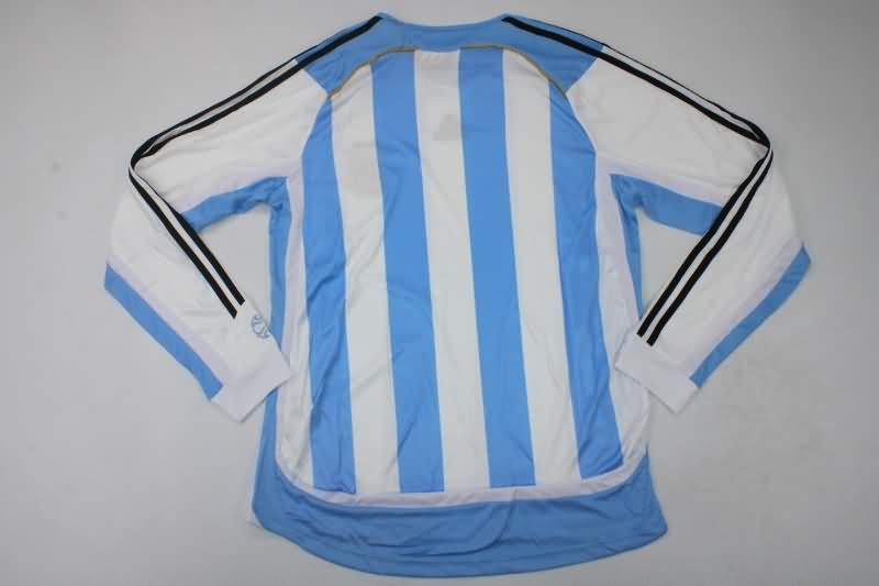 Argentina Soccer Jersey Home Long Sleeve Retro Replica 2006