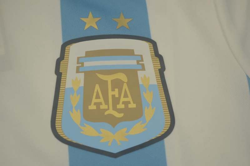 Argentina Soccer Jersey Home Long Sleeve Retro (Player) 2014