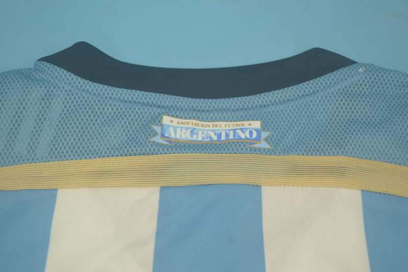 Argentina Soccer Jersey Home Long Sleeve Retro (Player) 2014