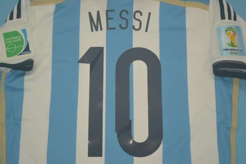 Argentina Soccer Jersey Home Retro (Player) 2014