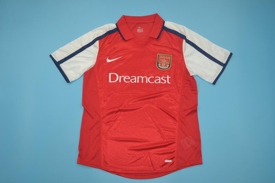 Arsenal Soccer Jersey Home Retro Replica 2000/02