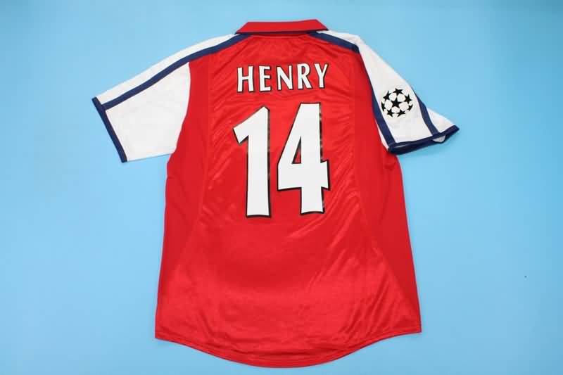 Arsenal Soccer Jersey Home Retro Replica 2000/02