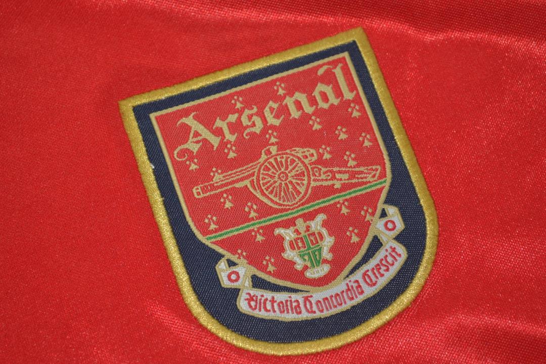 Arsenal Soccer Jersey Home Long Retro Replica 2000/02