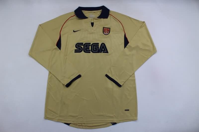 Arsenal Soccer Jersey Away Long Sleeve Retro Replica 2001/02