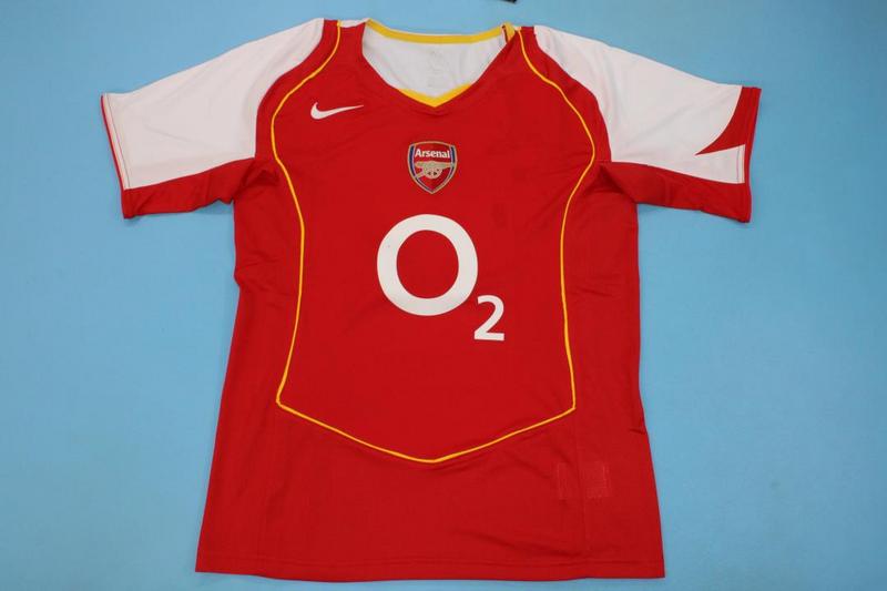 Arsenal Soccer Jersey Home Retro Replica 2004/05