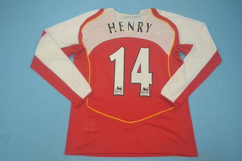 Arsenal Soccer Jersey Home Long Sleeve Retro Replica 2004/05