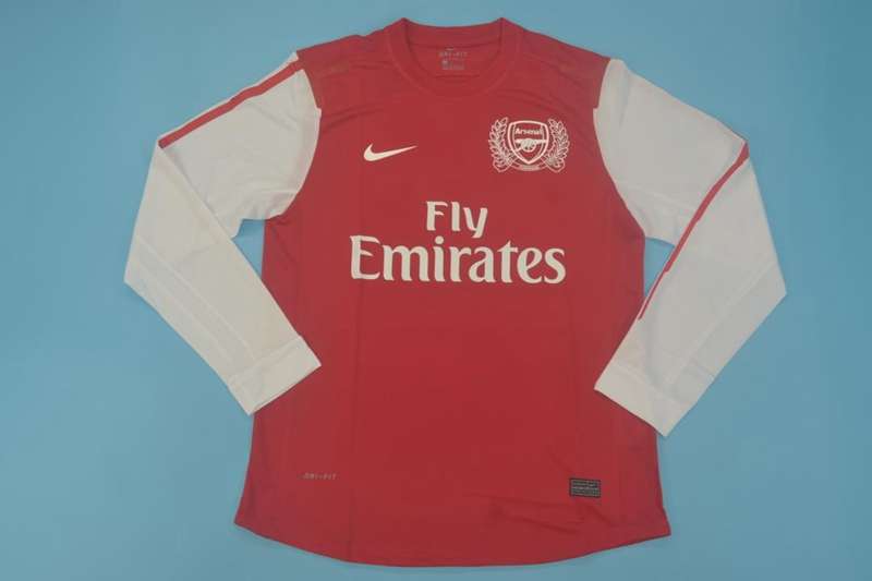 Arsenal Soccer Jersey Home Long Retro Replica 2011/12